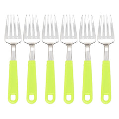 24-piece stainless steel cutlery set with stylish stand for home dining.
