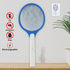 Anti Mosquito Racquet Rechargeable Insect Killer Bat with LED Light