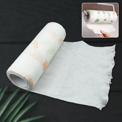 Non Woven Reusable Tissue Roll Oil Absorbing Paper Towel 40 sheets / Pulls