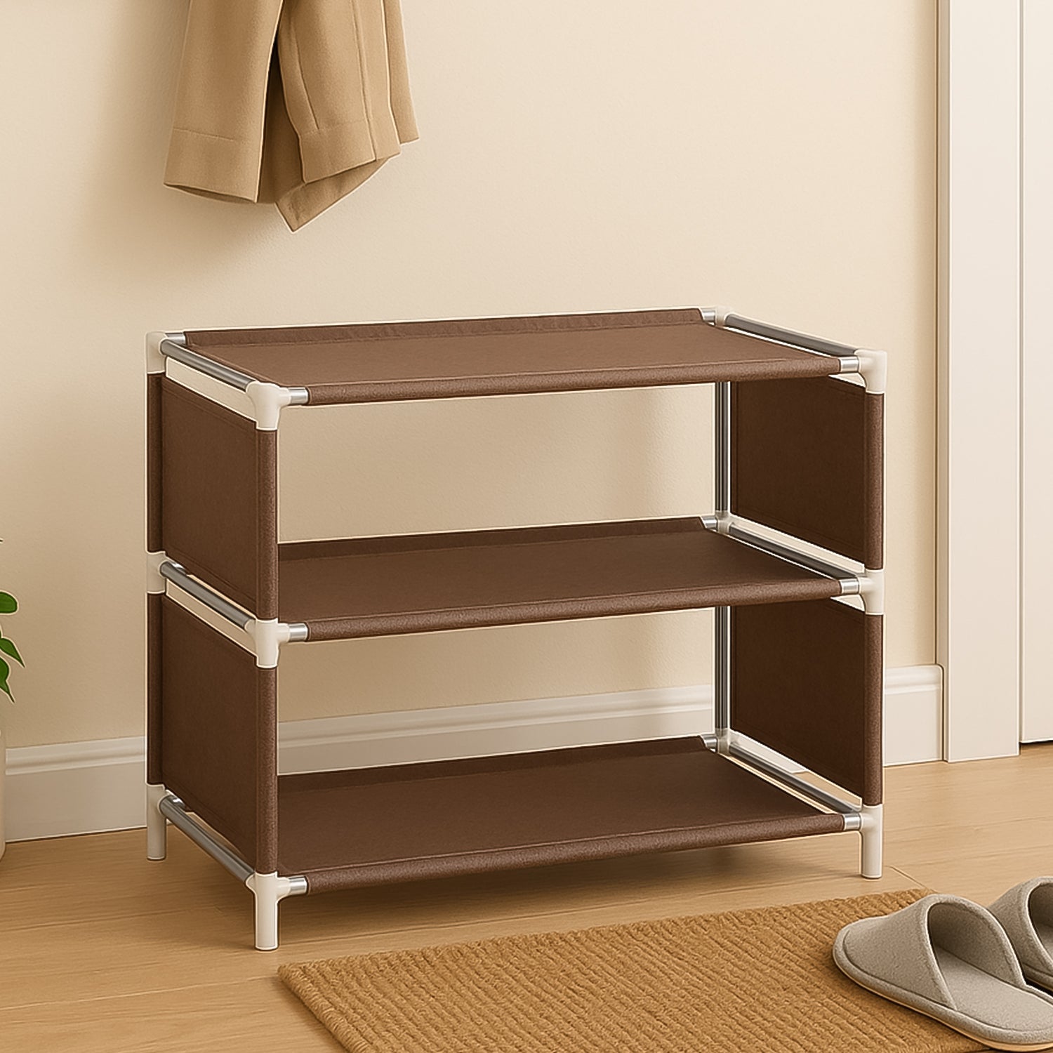 Modular Fabric Shoe Storage Rack