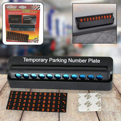 Temporary Car Parking Mobile Number Display with Magnetic Numbers Stickers (1Pc)
