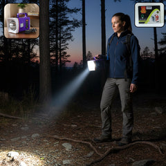 omega rechargeable led laser torch light with battery