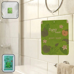 Green apple hanging air freshener gel