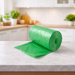Heavy duty green garbage bags