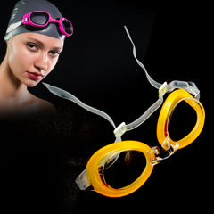 Cute Design Adjustable Swimming GogglesFor Kids Boys, Waterproof (1 Pc )