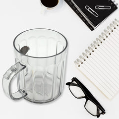 Multi-Purpose Plastic Cup, Toothpaste Holder Bathroom Cup Bathroom Cup With Slot Handle Mug Environmental Friendly Festival for Outdoor for Household Gift For Anniversary and Birthday, (1 Pc)