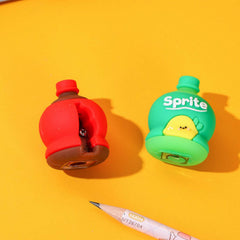 2-in-1 3D Cold Drink Bottle Shape Rubber Pencil Set, Boys Girls Gifts (1 Pc )