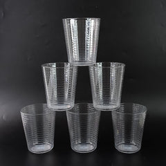 Apex Pyramid Ringo Plastic Glass – 300ml Approx | Durable, Crystal-Clear Tumbler