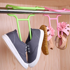 Multi Function Drying Rack Shoe Organizer Hanging Shelf for Wardrobe 2 Pc