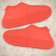 Non-Slip Silicone Waterproof Boot Shoe Cover (Medium Size / 1 Pair / Mix Color)