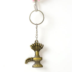 Shivaling Metal Keychain