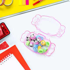 Cute School Eraser Set Cute Eraser Multi Design Rubber Erasers (15 pc In1 Set)