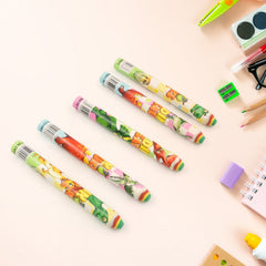 Fancy Rainbow Pencil Erasers for Kids – Set of 48 Cartoon Erasers