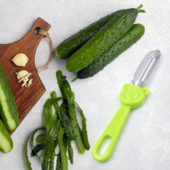 Multi-Purpose Stainless Steel Peeler With Handle For Vegetables, 2 in 1 Potato Peeler and Cutter, Stainless Steel Potato Peeler, grated Carrot, grated, Suitable for Peeling and shredding Fruit and Vegetables Kitchen Accessories (1 Pc)