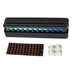 Temporary Car Parking Mobile Number Display with Magnetic Numbers Stickers (1Pc)