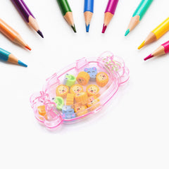 Cute School Eraser Set Cute Eraser Multi Design Rubber Erasers (15 pc In1 Set)