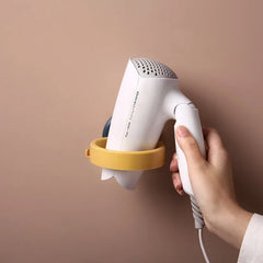 Wall Mount Hair Dryer Holder with Suction Cup, Salon / Home Use Dryer Stand Rack (1 Pc)