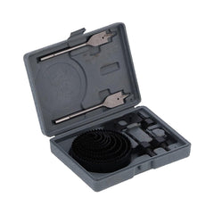 Drill Hole Cutter, Carbon Steel High Accuracy Incisive Hole Saw for Cutting PCV (18 Pcs Set)
