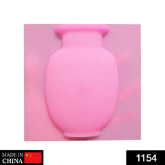 Wall Hanging Silicone Flower Pot Sticker Plant Rack for Decoration (MultiColour)