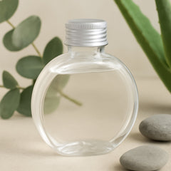 Multipurpose Transparent Round Clear Plastic Container (1 Pc)