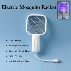 Rechargeable Electric Mosquito Swatter Racket