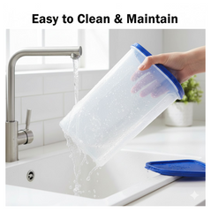 Modular Transparent Airtight Food Storage Container - 2000 ml