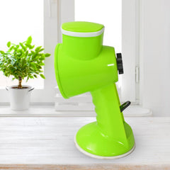 6 in 1 Multi functional Vegetable Cutter & Slicer Hand Machine Cutting, Slice, Cut Thick, Cut Silk All in one βVegetable Chopper Cutter & Slicing Cutter Barrel - Vegetable Grater with 6 Removable Blades