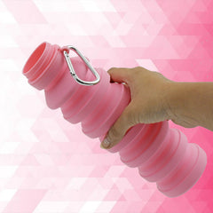 Foldable Silicone Leak Proof Sports Travel Water Bottle for Gym Hiking 1 Pc 24 cm