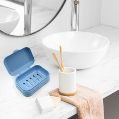 Soap Dish with Drain Soap Holder, Soap Saver Soap Tray (1 Pc)