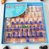 13 in 1 Family Board Game Chess, Space Venture, Steeplechase Set for Kids
