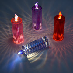 Big Simple Candles Crystal Lights