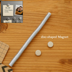 8.9mmx1.2mm Small Ferrite Silver Magnets in Disc Shape for Photo Gallery Hobby 65pc Set