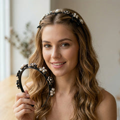 girls floral bead headband