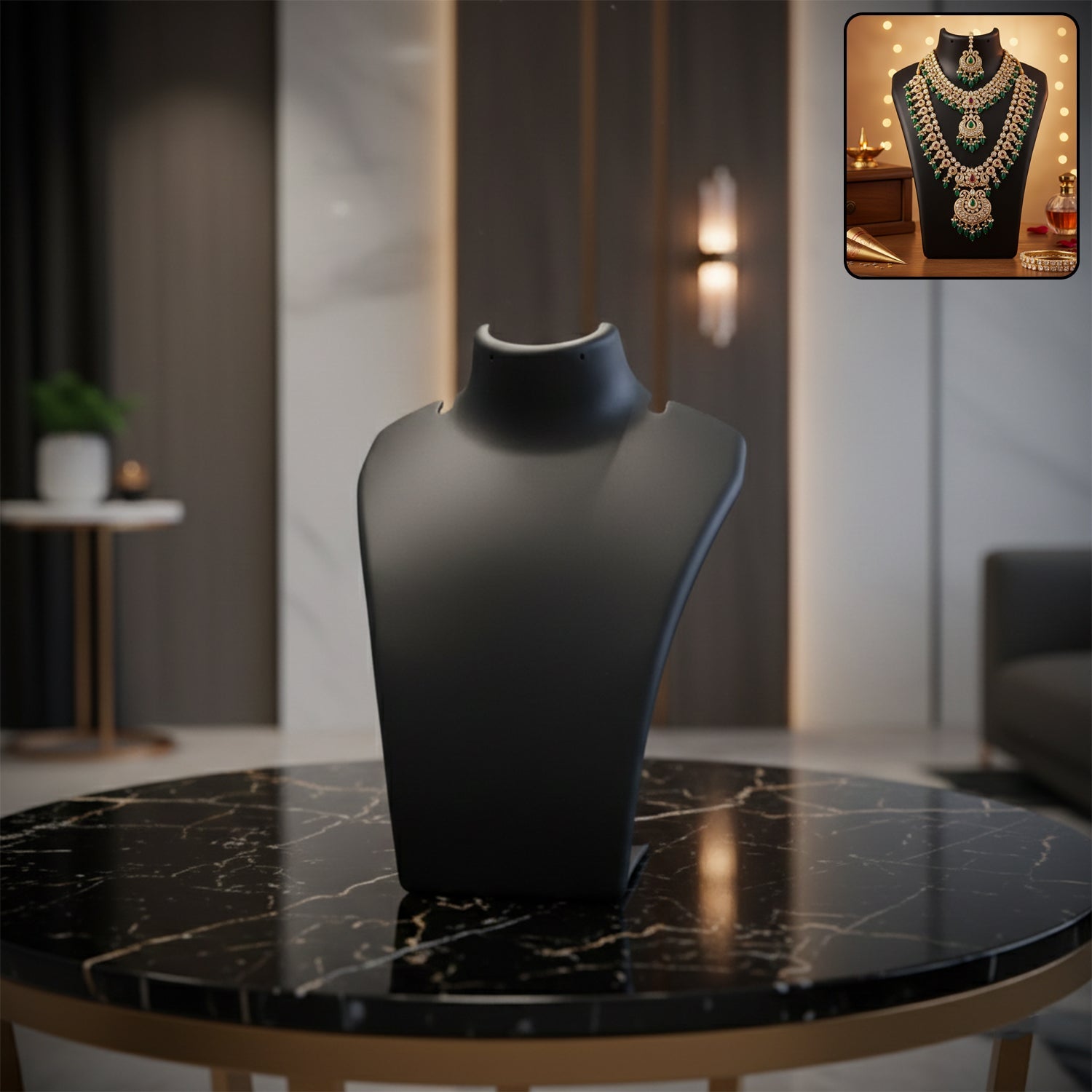 Necklace Display Stand Mannequin Bust