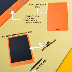 Portable LCD Writing Board Slate Drawing Record Notes Digital (1 pc / 25×15 Cm)