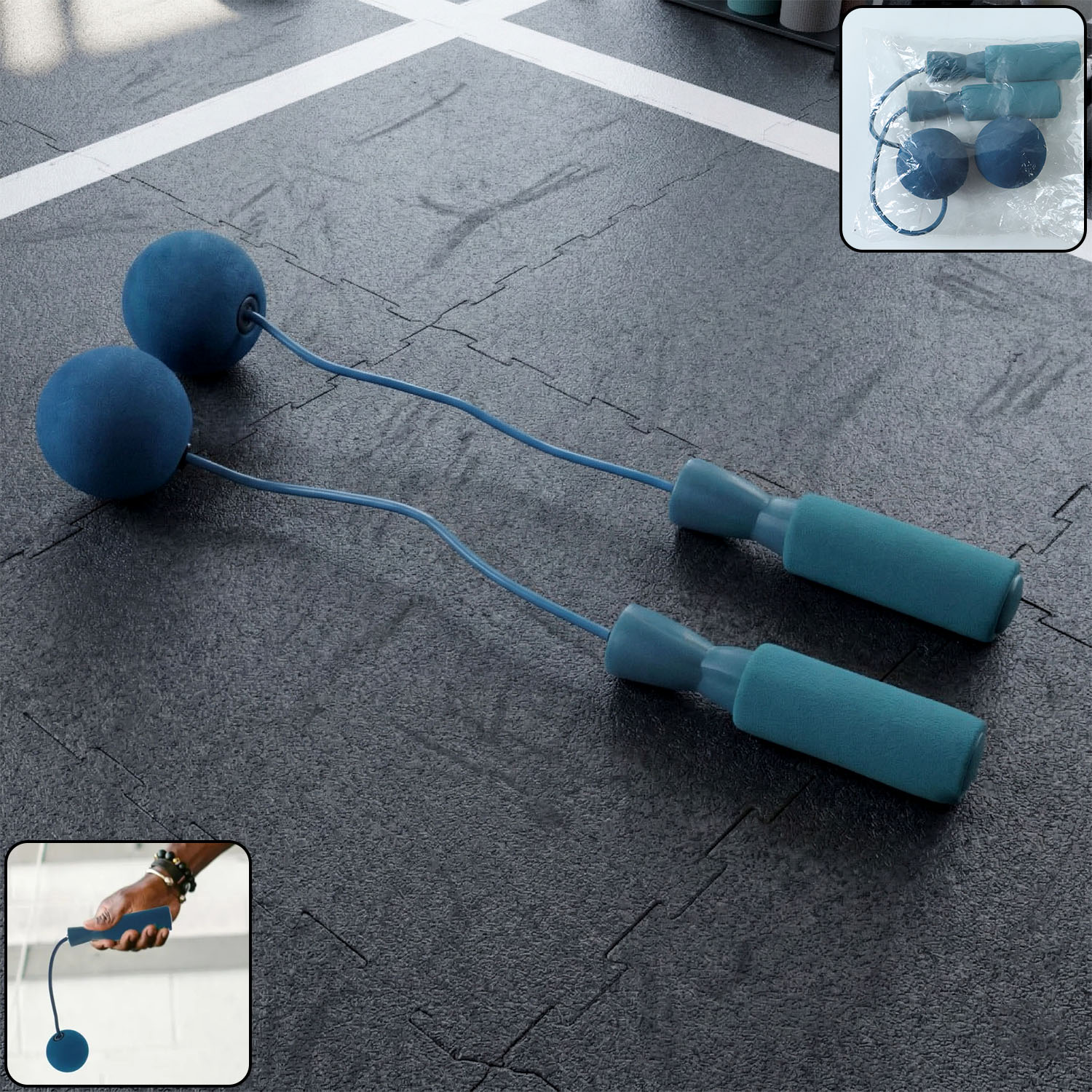 fitness wrist ball exercise tool with handle grip