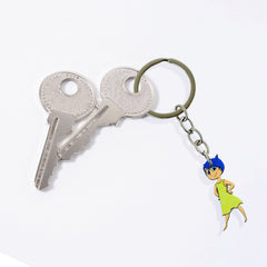 Fashion Girl PVC Cartoon Keychain