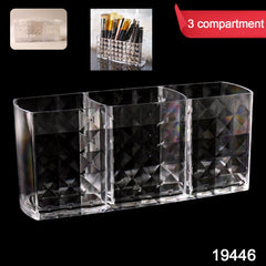 3-Slot Acrylic Brush Holder