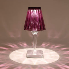 Crystal Diamond LED Table Lamp with 16 Colors – Bedroom Decor