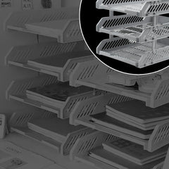 Multifunctional File Rack Drawers: Desktop Storage for Office Supplies (4/3 Layers)