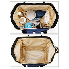 Multipurpose Large Capacity Mom's Backpack Diaper Bag (1 Pc)