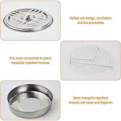 Decorative Mosquito Coil Holder Mosquito Coil Container,  for Home Patio