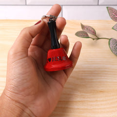 Mini hand bell keychain