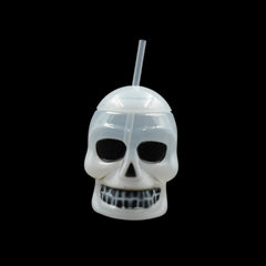 Ghost Face Bottle Water Bottle, Drinking Cup with Lid and Straw(1 Pc)
