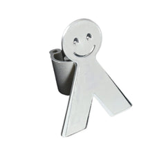 Smile Face Wall Mounted Brush and Broom Holder Seamless Mop Hook Organizer (1Pc)