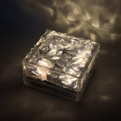 Solar Ice Cube Garden Light for Pathways & Christmas Decor