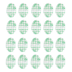 Baby Waterproof Ear Stickers, Heel Invisible Foot Sticker 