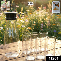water jug set with glasses for kitchen dining