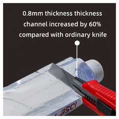 Heavy Duty 18mm Cutter Knife Set with Extra Blades for Office & Home