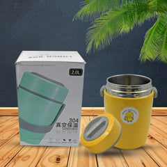HEAVY LEAK-PROOF STAINLESS STEEL LUNCH BOX/ TIFFIN BOX, 2 COMPARTMENT